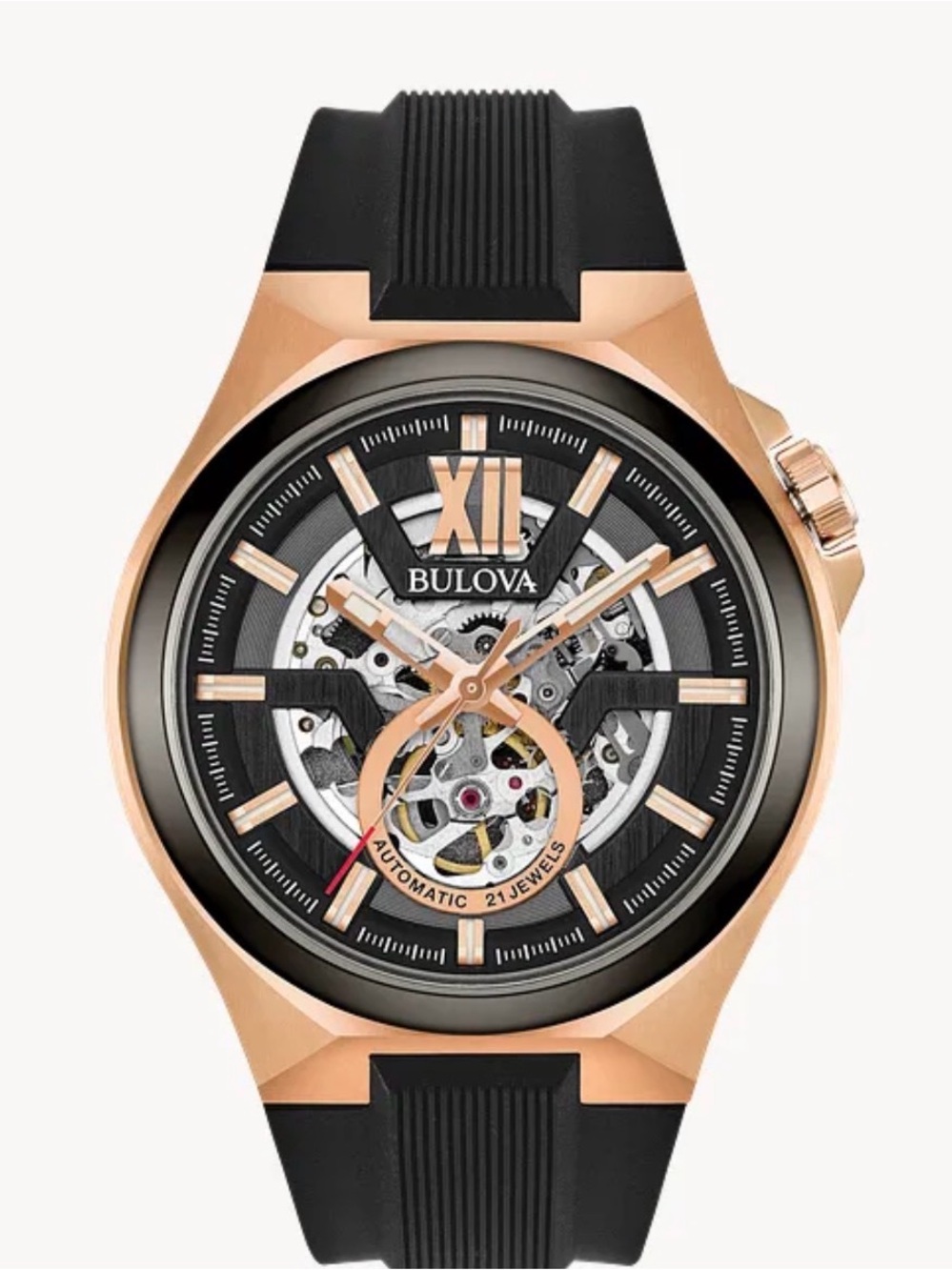 Bulova Men's Classic Maquina gold Automatic Open Aperture Watch